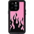 Pink Flames iPhone 15 Pro Waterproof Case